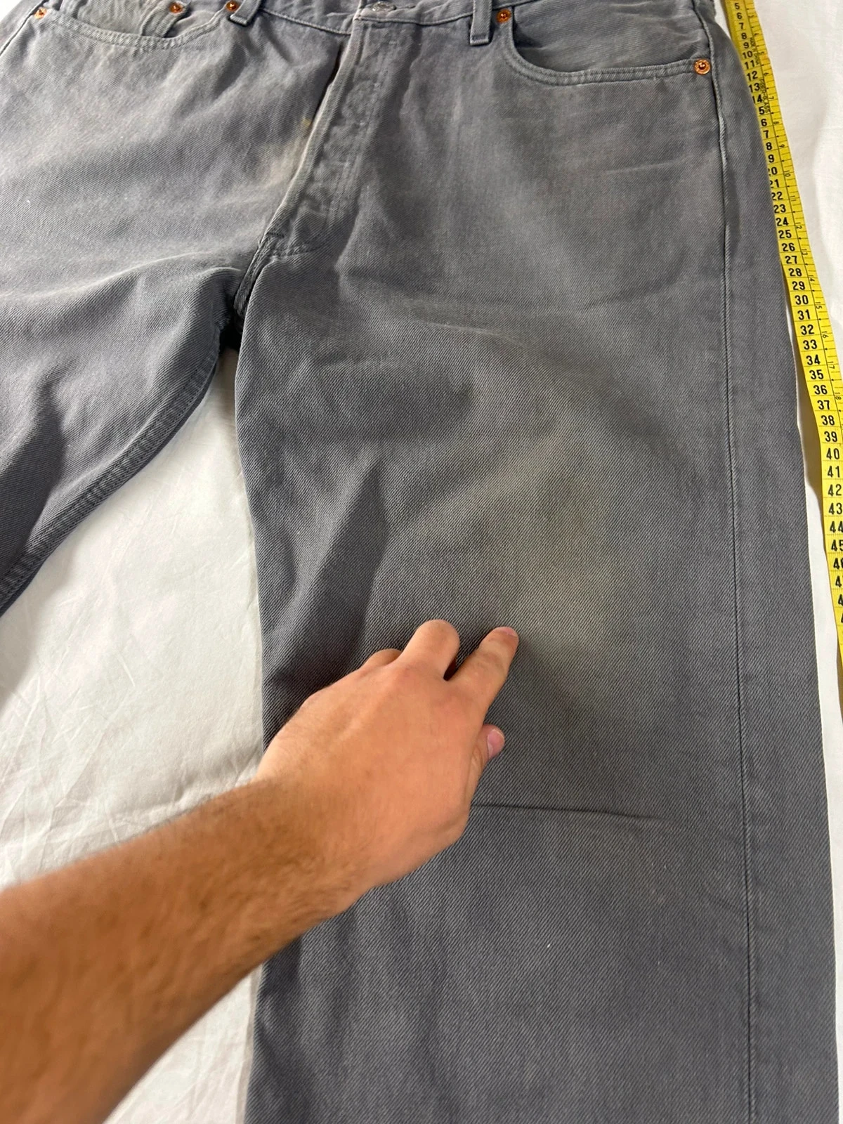 Grey straight cut Levi's lot 501 w38 l36 – photo 4